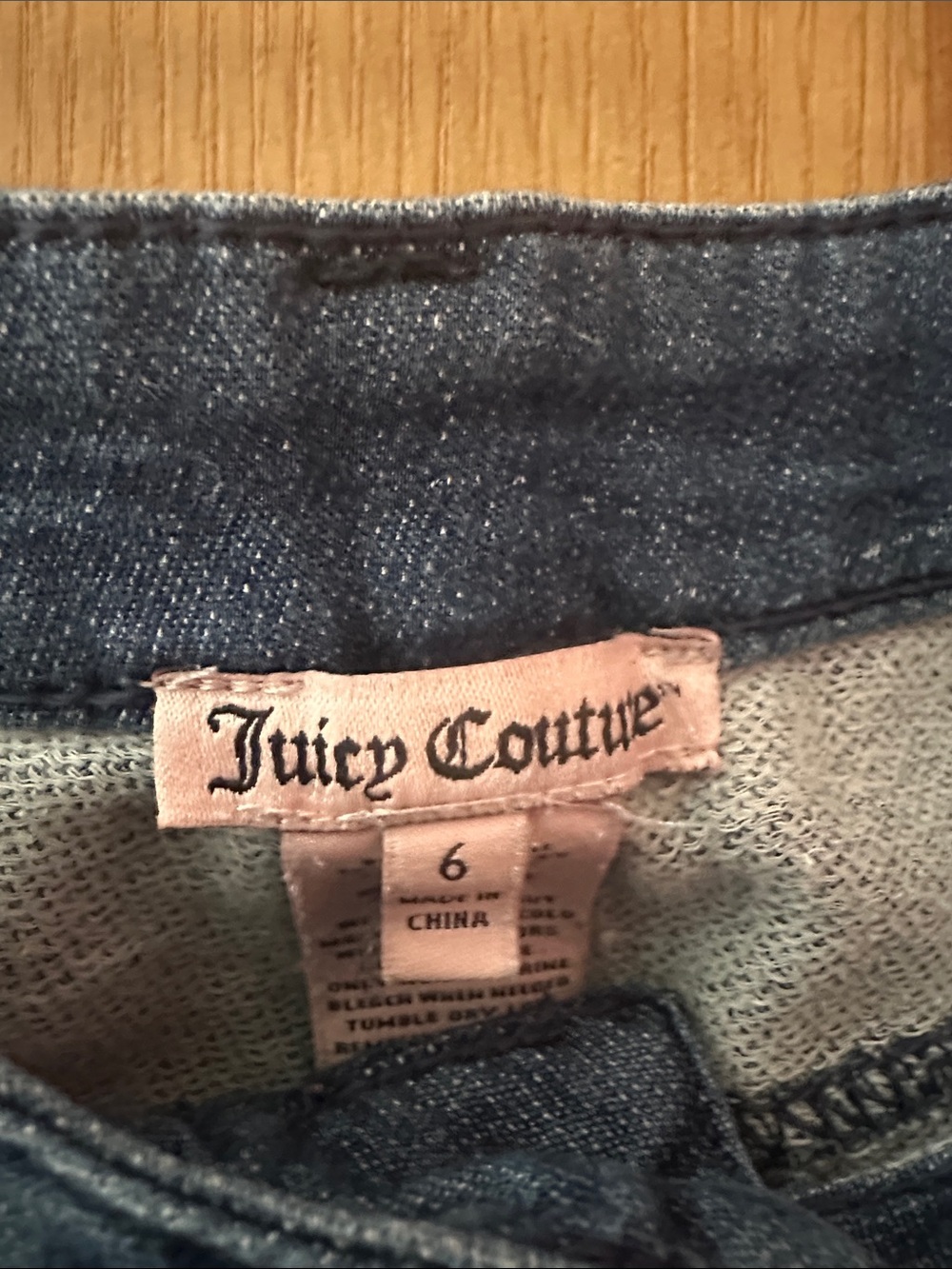 Juicy Couture Blue Denim Waistband Jeans - Picture 2 of 4